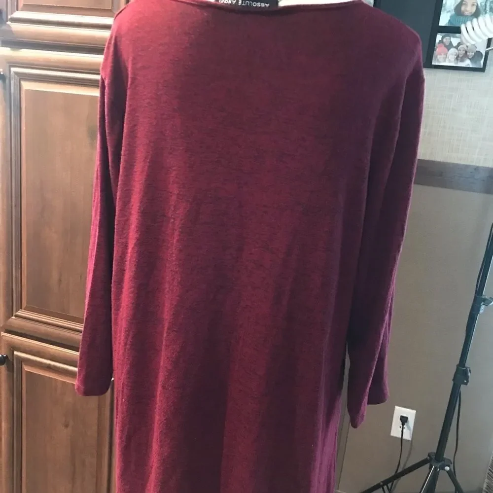 Absolute Angel Maroon Tunic 2X - Picture 4 of 11